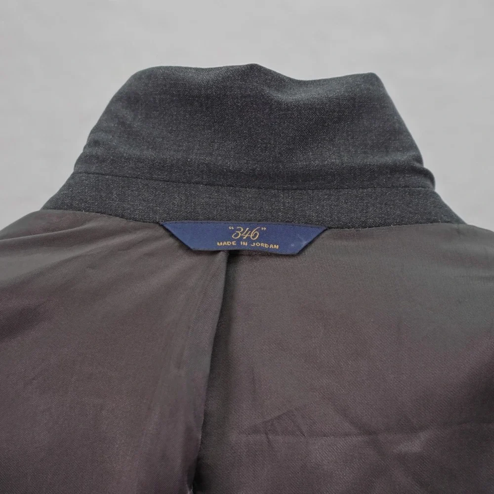 Brooks Brothers 346 Stretch‎ Gray Wool Blazer 40R 2 Button Tagged 43R
